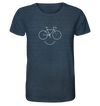 Just Smile - Fahrrad - Organic Shirt Meliert