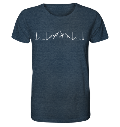 Herzschlag Berge Docproofed - Organic Shirt Meliert