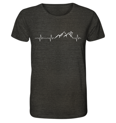 Herzschlag Downhill - Organic Shirt Meliert