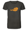 Herzschlag Berge - Österreich - Organic Shirt Meliert