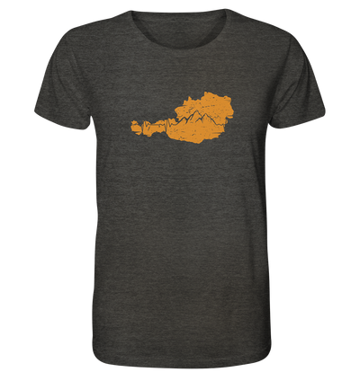 Herzschlag Berge - Österreich - Organic Shirt Meliert