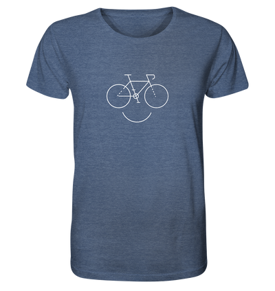 Just Smile - Fahrrad - Organic Shirt Meliert