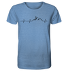 Herzschlag Rennrad - Organic Shirt Meliert - Sale