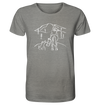 Aussicht mit meinem Hund und Pferd - Organic Shirt Meliert