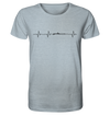 Herzschlag Rudern - Organic Shirt Meliert