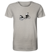 Radanhänger Pandabär - Organic Shirt Meliert
