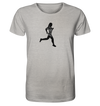 Runner Woman Pain - Organic Shirt Meliert