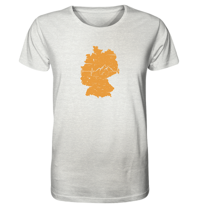 Herzschlag Berge - Deutschland - Organic Shirt Meliert