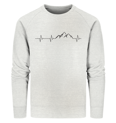 Herzschlag Berge - Organic Sweatshirt - Sale