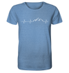 Herzschlag Berge - Organic Shirt Meliert - Sale