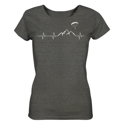 Herzschlag Paragleiten - Ladies Organic Shirt Meliert