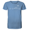 Herzschlag Paragleiten - Organic Shirt Meliert - Sale
