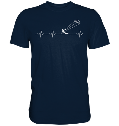Herzschlag Kitesurfen - Premium Shirt - Sale