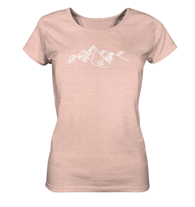 Skifahren - Ladies Organic Shirt Meliert