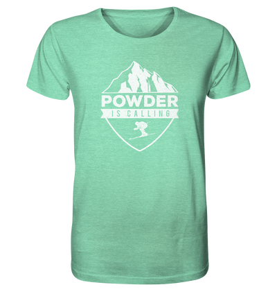 Powder is Calling - Organic Shirt Meliert